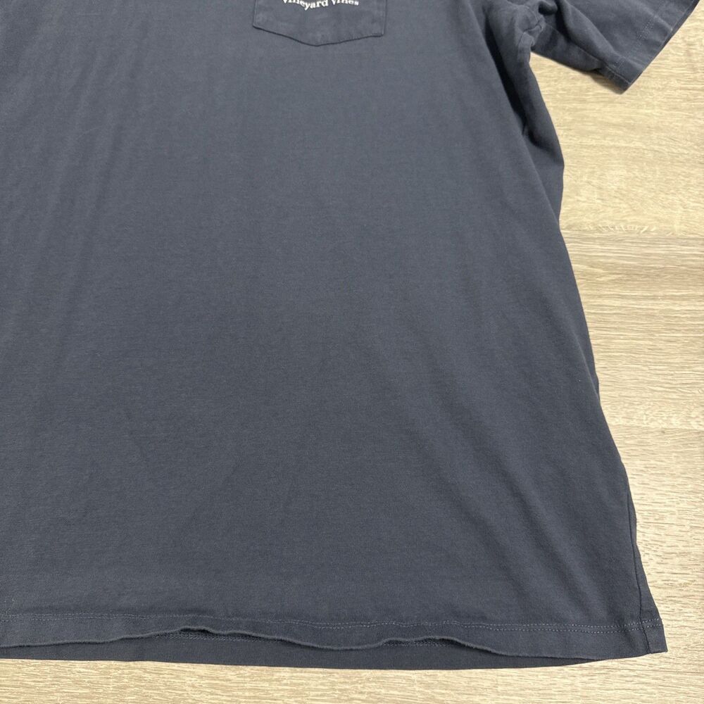 Vineyard Vines Shirt Pocket Logo Whale Men's Blue 2XL 100% Cotton Tee - Picture 6 of 9